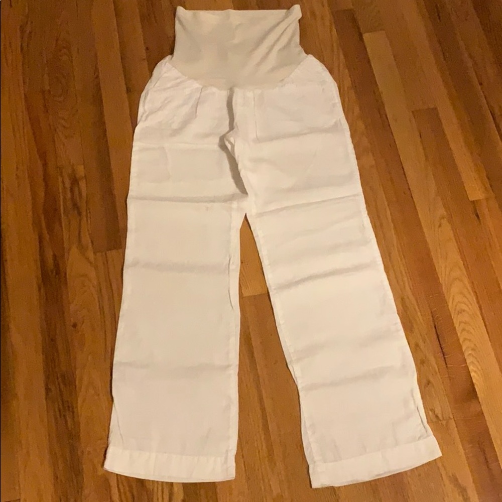 Amazing linen maternity pants